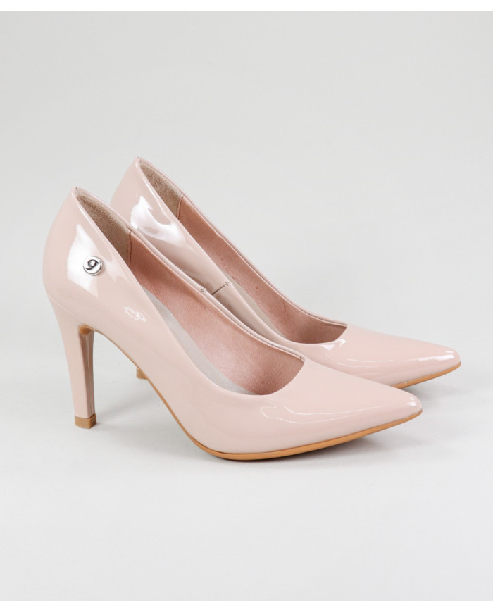 Stilettos Nude de Senhora Ginova in Verniz