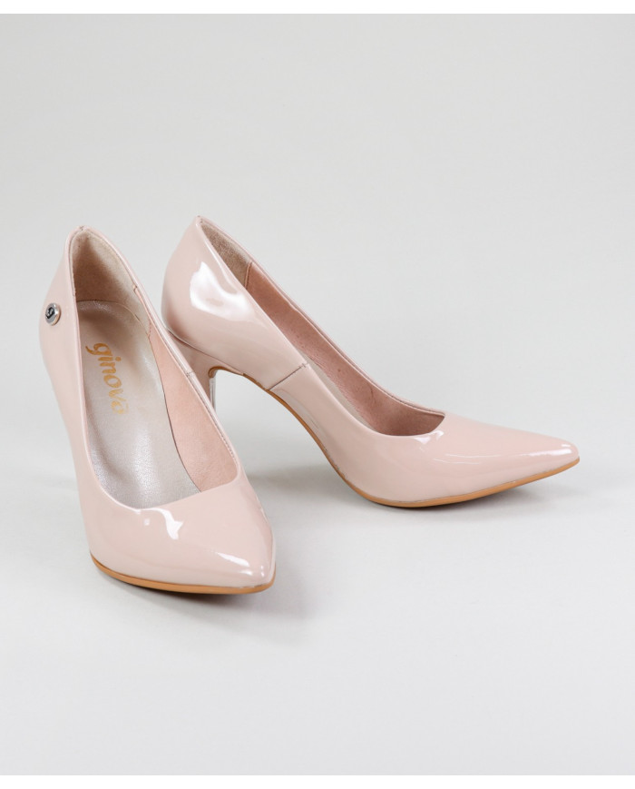 Stilettos Nude de Senhora Ginova in Verniz