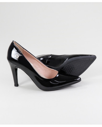 Black Stilettos by Senhora Ginova in Verniz