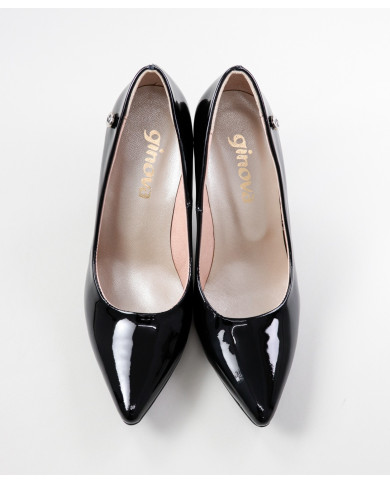 Black Stilettos by Senhora Ginova in Verniz