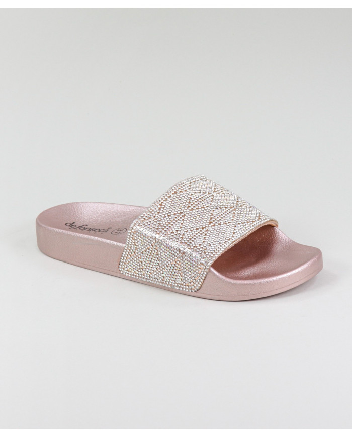 Zapatillas DeFonseca OuroRosa de Senhora con brillo