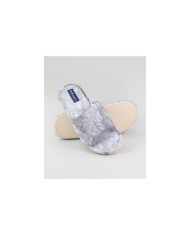 Zapatillas de dormitorio DeFonseca Grey Ladies Abierto al frente