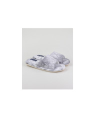 Bedroom Slippers DeFonseca Grey Ladies Open to the Front
