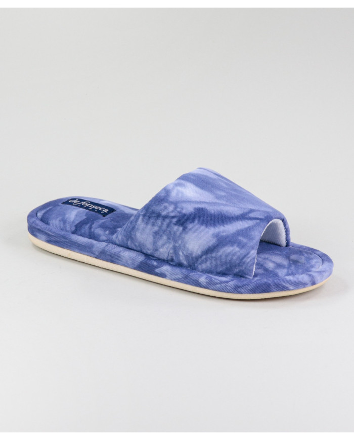 Blue DeFonseca de Senhora Bedroom Slippers Open to the Front