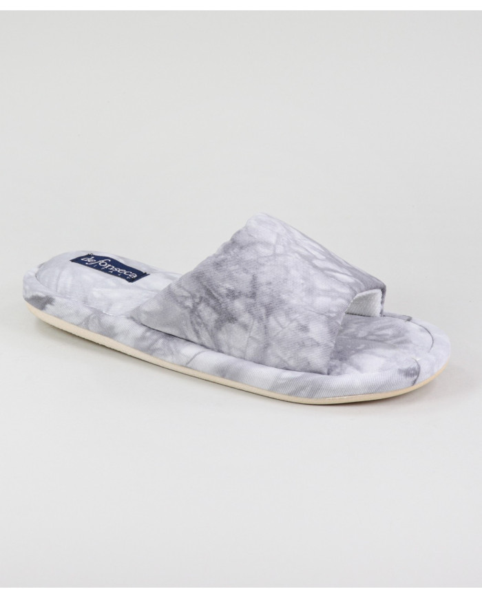 Bedroom Slippers DeFonseca Grey Ladies Open to the Front