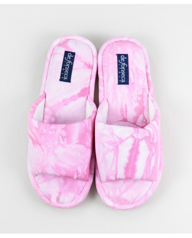 Room Slippers DeFonseca Rosa de Senhora Open to the Front