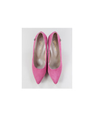 Stilettos Rosa de Senhora Ginova em Camurça