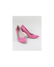 Stilettos Rosa de Senhora Ginova in Camurça