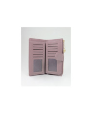 Old Pink Wallet de Lady con cierre frontal