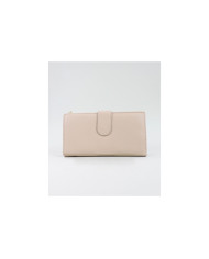 Lady Beige Wallet with Front Clasp