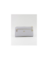 Women's Gray Wallet with Front Clasp