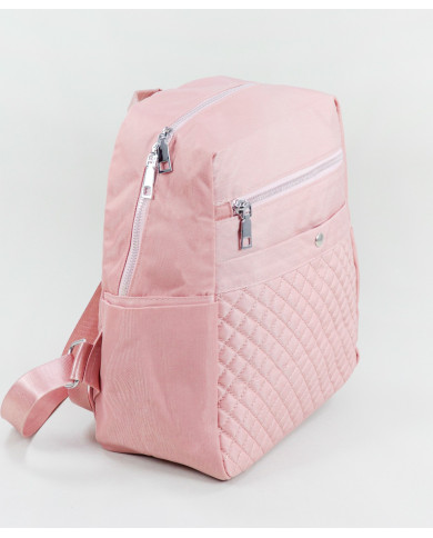 Damas Mochila rosa con patrón de costura