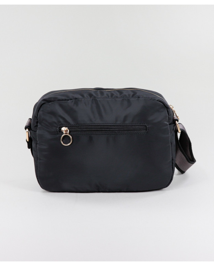 Lady's Black Mala with Wide Strap