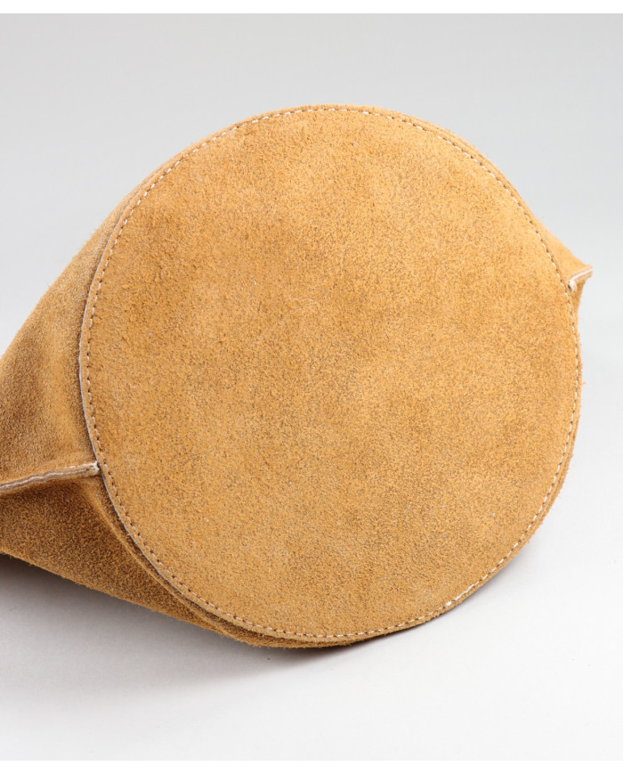 Cubo redondo Mala Camel en Skin