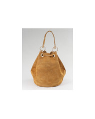 Round Bucket Mala Camel in Skin