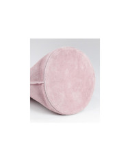 Bolso redondo rosa en piel