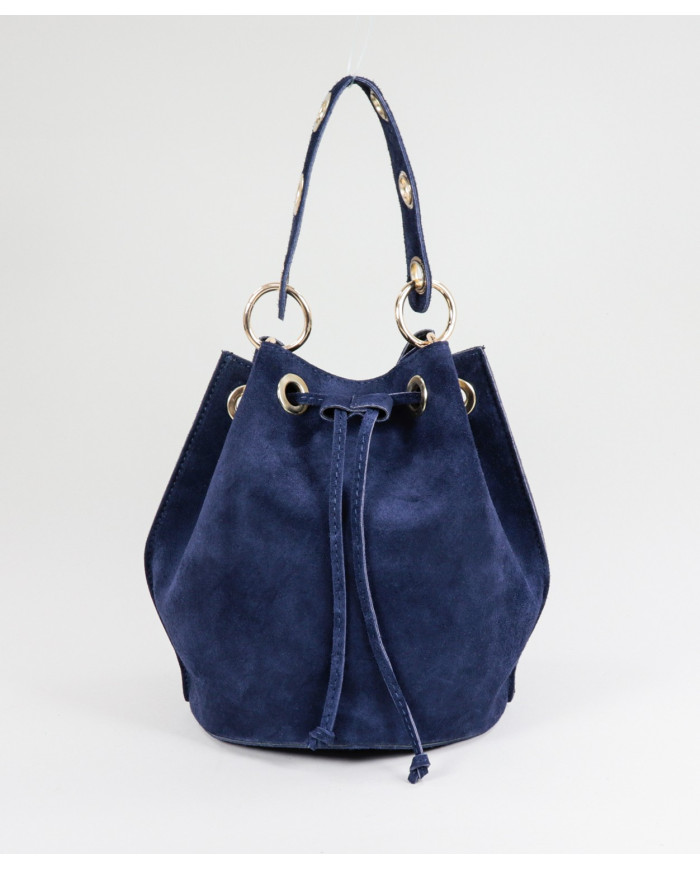 Blue Round Bucket Case in Skin