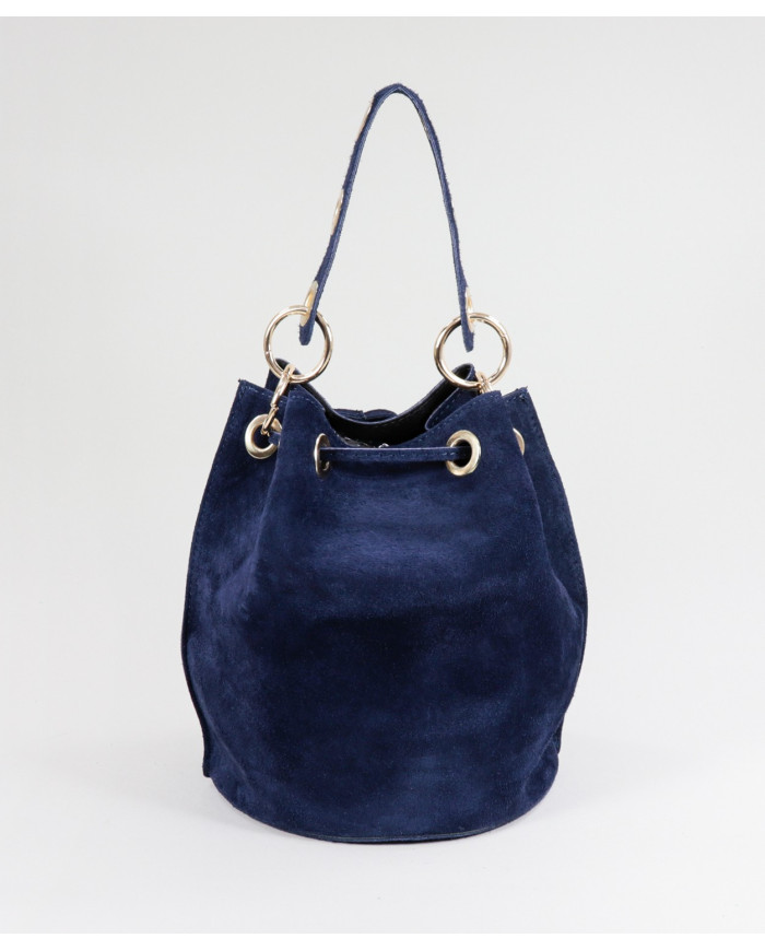 Blue Round Bucket Case in Skin