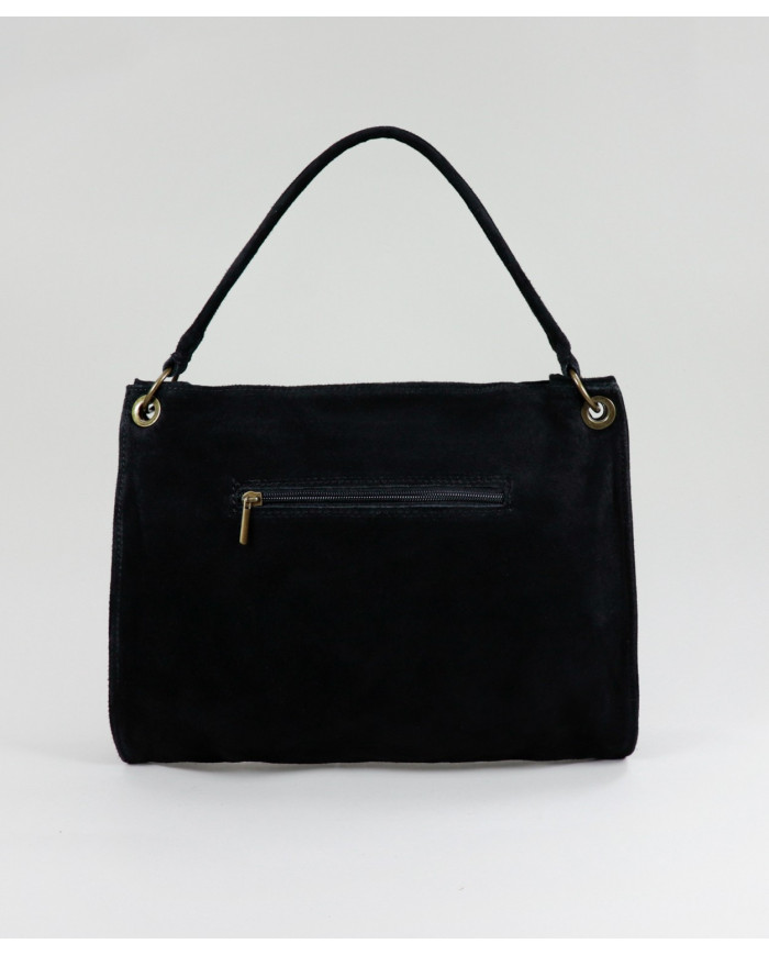 Maleta negra de señoras en Suede