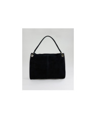 Ladies' Black Suitcase in Suede