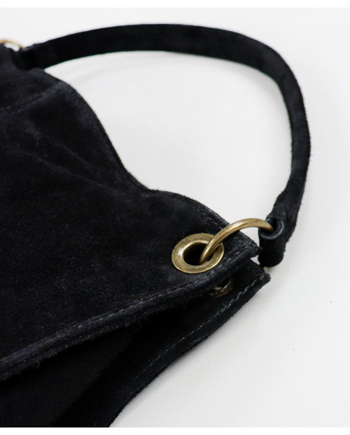 Maleta negra de señoras en Suede