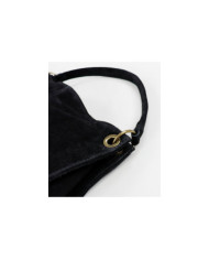 Ladies' Black Suitcase in Suede