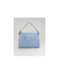 Mala Azul de Senhora em Camurça