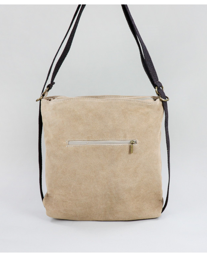 Mala Taupe in Convertible Skin in Backpack