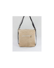 Mala Taupe em Pele Convertível em Mochila