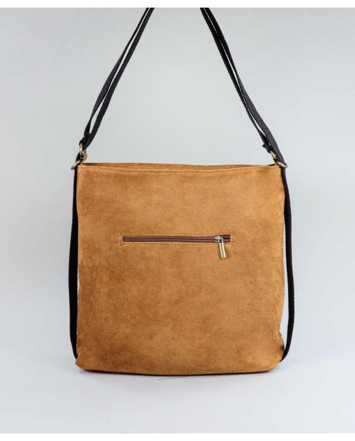 Camel Mala in Convertible Skin in Backpack