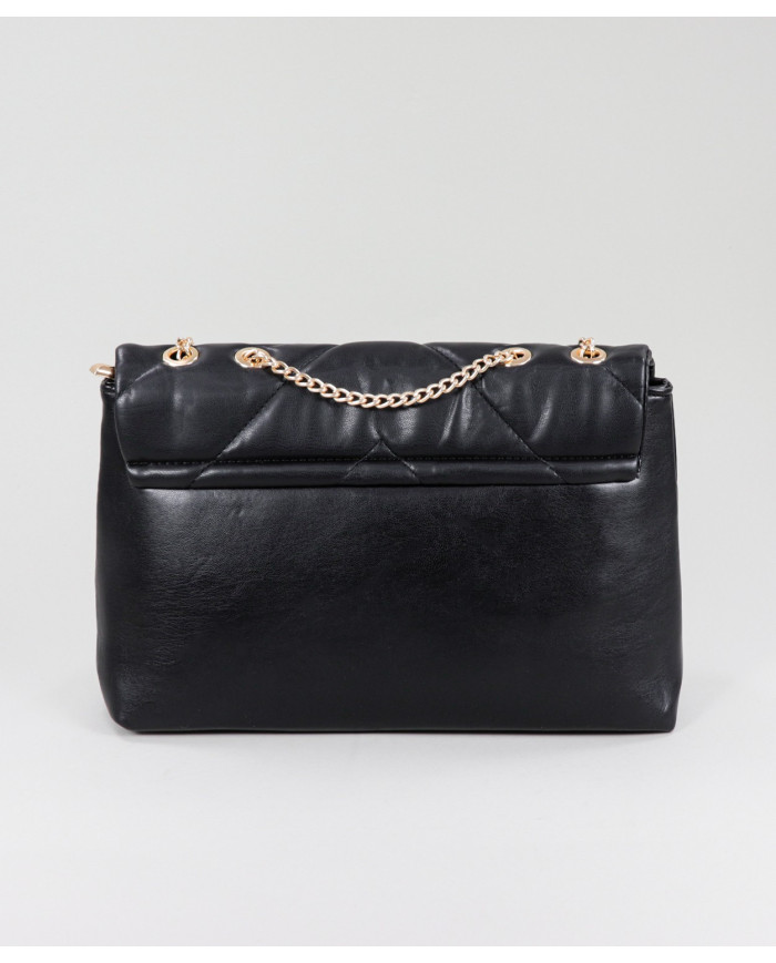 Lady's Black Suitcase with Chain Handle