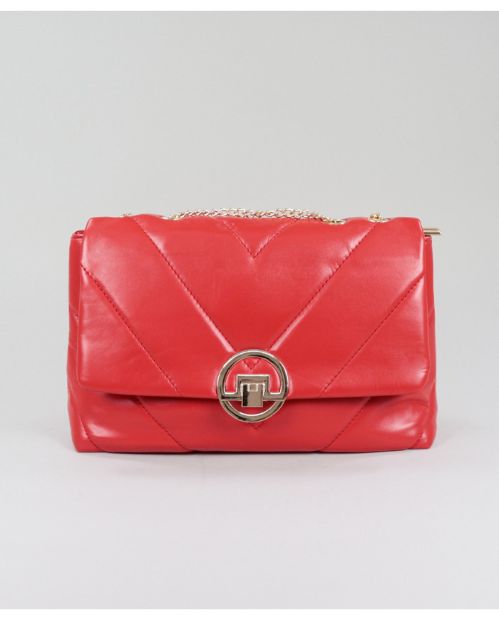 Red Lady Bag with Chain Strap