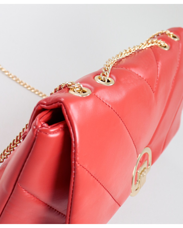 Red Lady Bag with Chain Strap