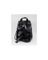 Mochila Preta com Cordões Ajustáveis