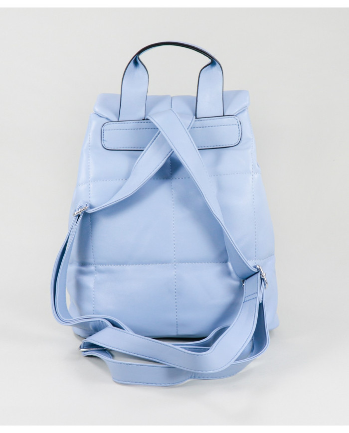 Mochila Azul com Cordões Ajustáveis