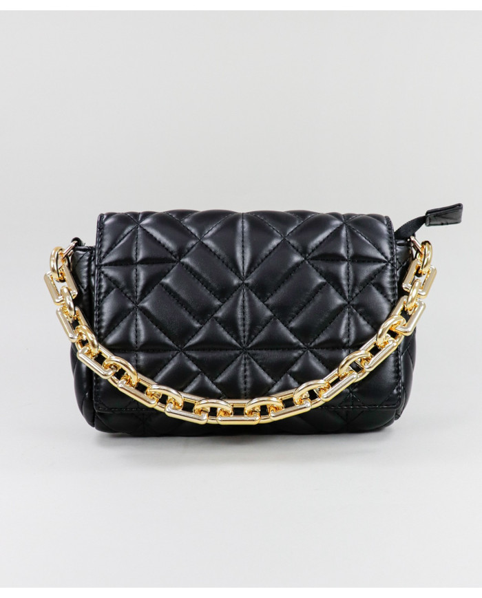 Maleta negra de Lady con manija de cadena