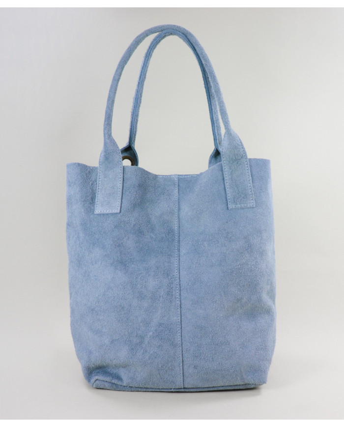 Bolsa de Blue Lady clara en la piel