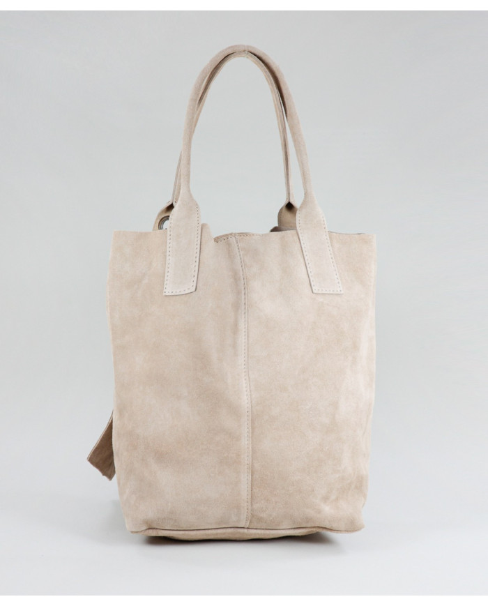 Bolsa de Lady Taupe en la piel