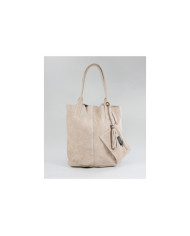 Bolsa de Lady Taupe en la piel