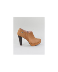 Botins Camel de Salto Alto Ginova Elegantes