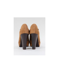 Camel Ankle Boots High Ginova Elegant