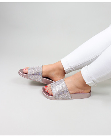 Zapatillas DeFonseca OuroRosa de Senhora con brillo