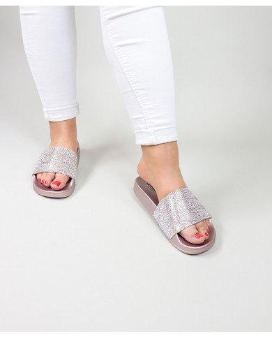 Zapatillas DeFonseca OuroRosa de Senhora con brillo