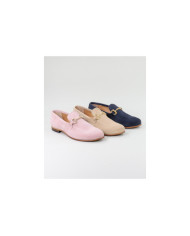 Zapatos Rasos de mujer con aplicación de oro