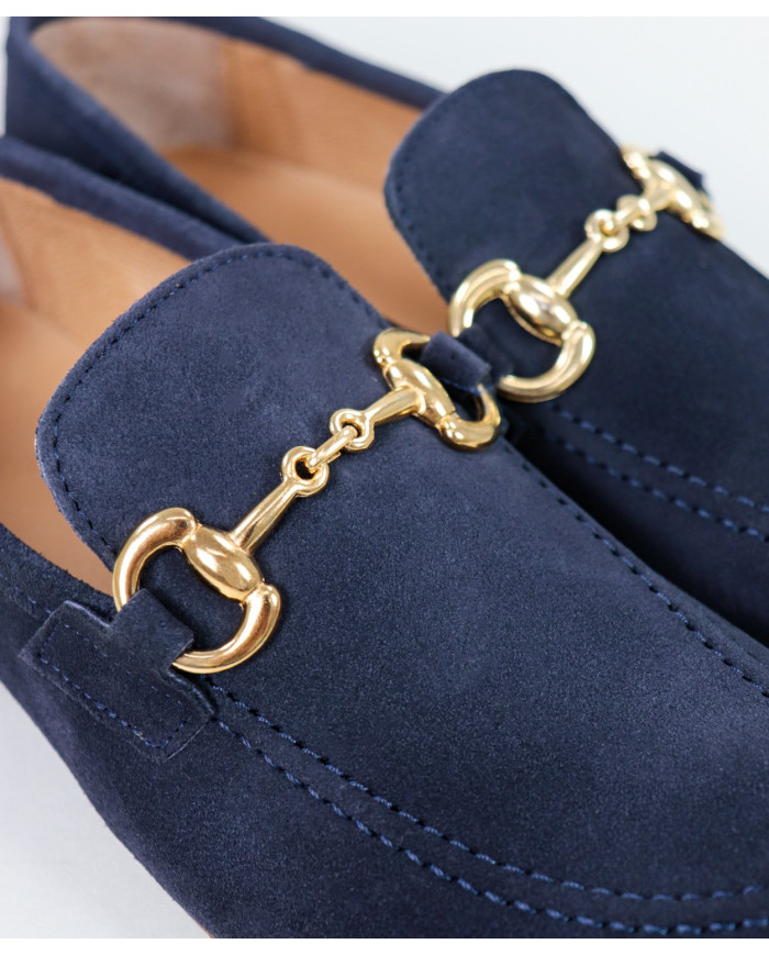 Zapatos Rasos de mujer con aplicación de oro