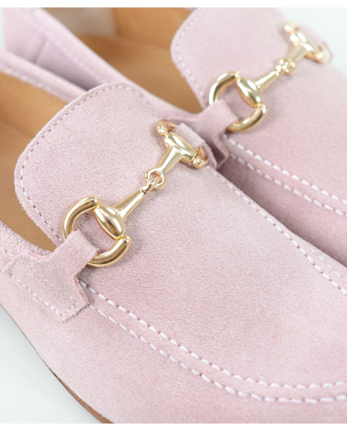 Rasos Pink Ginova Women Shoes with Golden Application