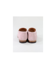 Sapatos Rasos Rosa Ginova de Mulher com Aplicação Dourada