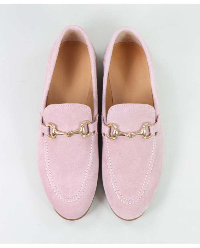 Zapatos Rasos de mujer con aplicación de oro