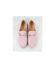 Rasos Pink Ginova Women Shoes with Golden Application