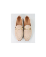 Rasos Taupe Ginova Women Shoes with Golden Application